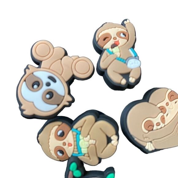 7 piece Sloth Family Bear Animals Charms For Crocs - Picture 4 of 4